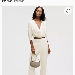 Elegant Cream Women's Top